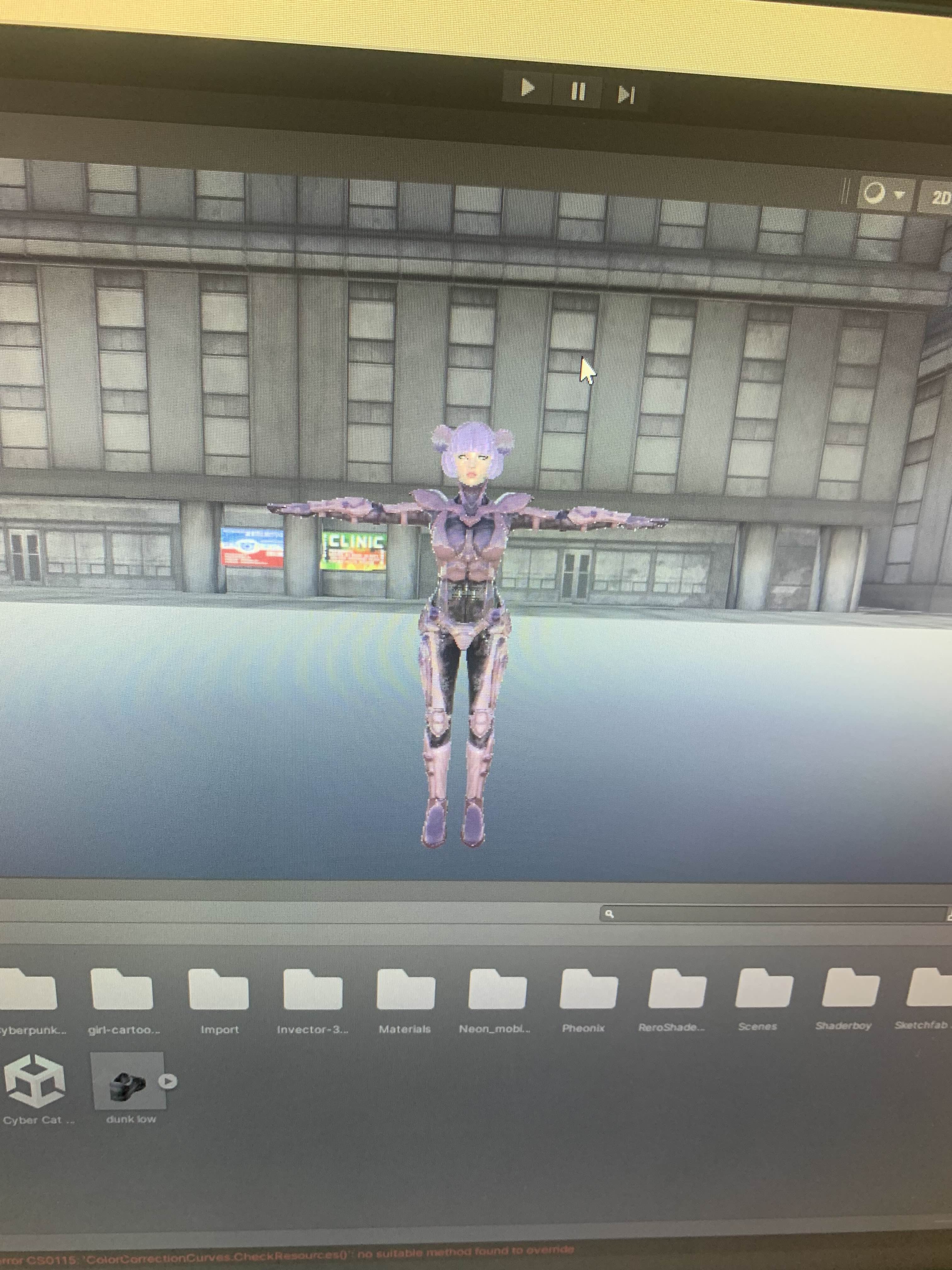 Character kitbashed for the game